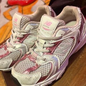 New Balance Kids' Sneakers in Pink and White